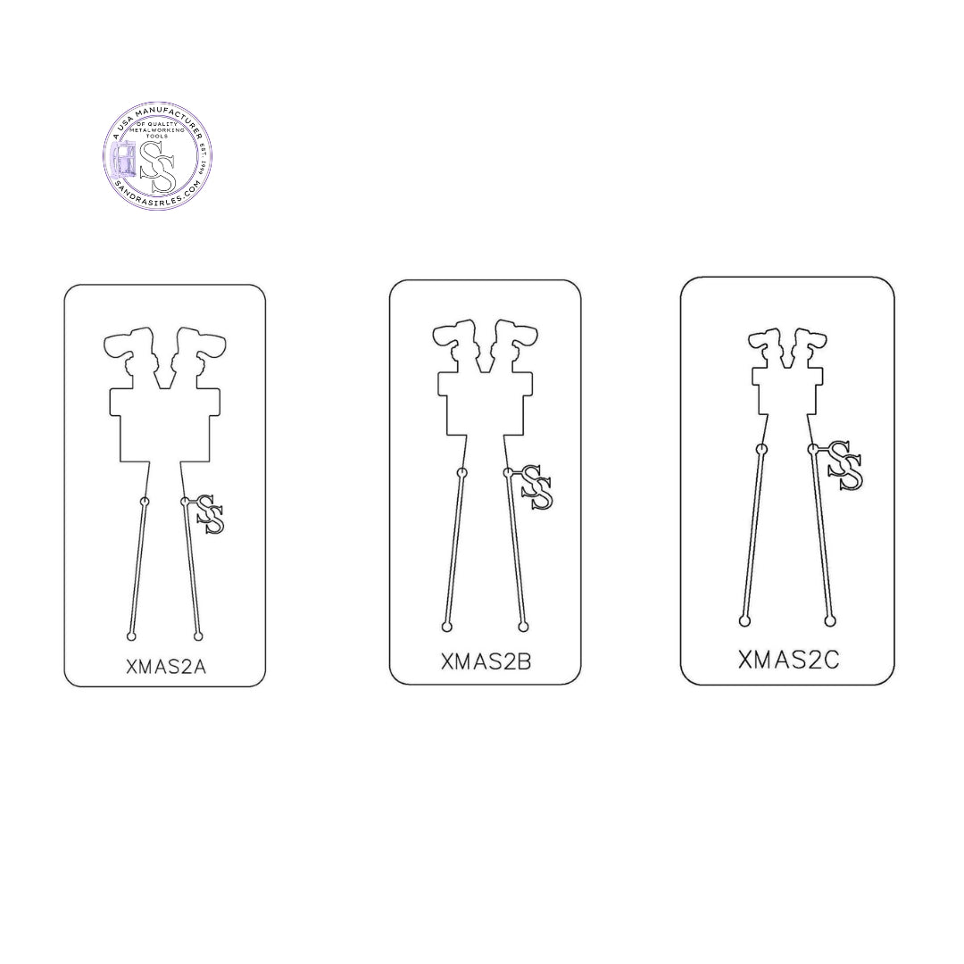 PANCAKE DIE XMAS2 SANTA/CHIMNEY